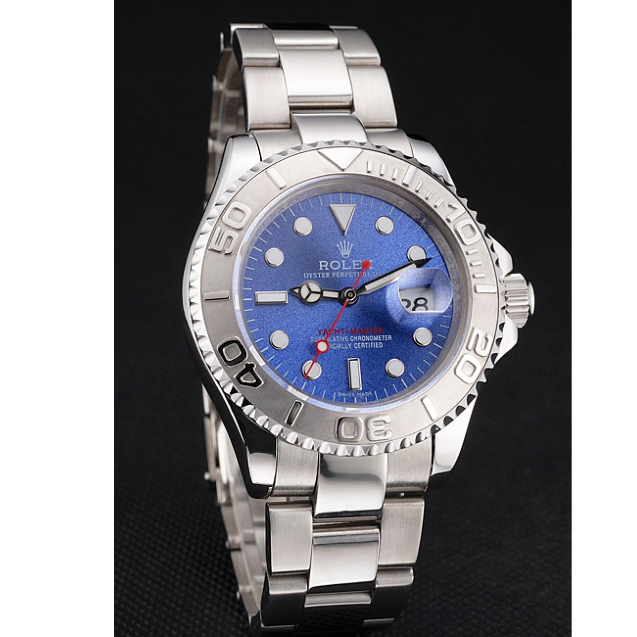 MiroTime 0808 Swiss Rolex Yacht-Master Blue Dial Stainless Steel Case And Bracelet
